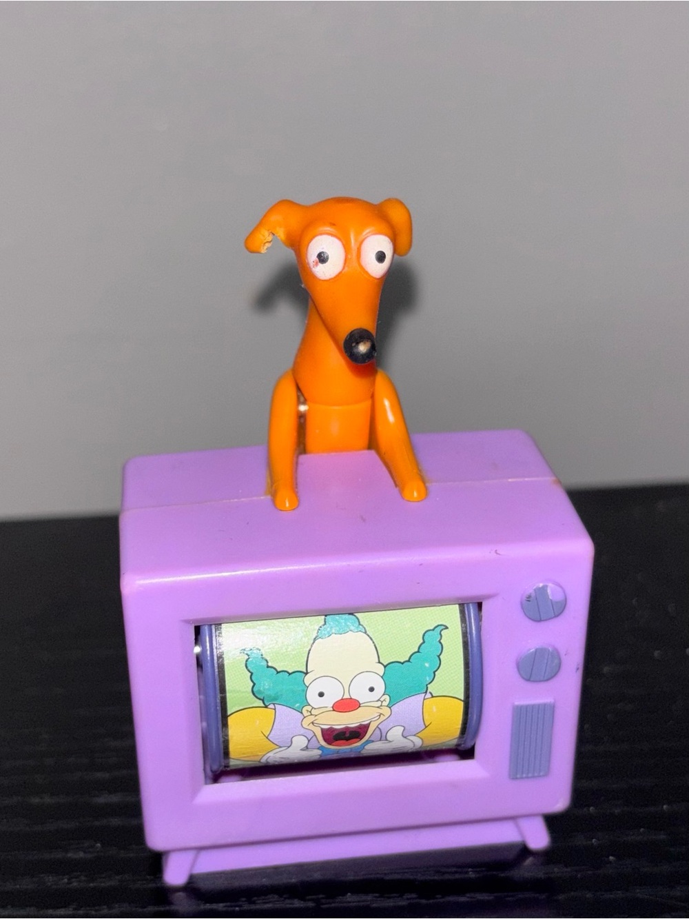 Simpsons Santas Little Helper Burger King  Spinning TV Screen Matt Groening